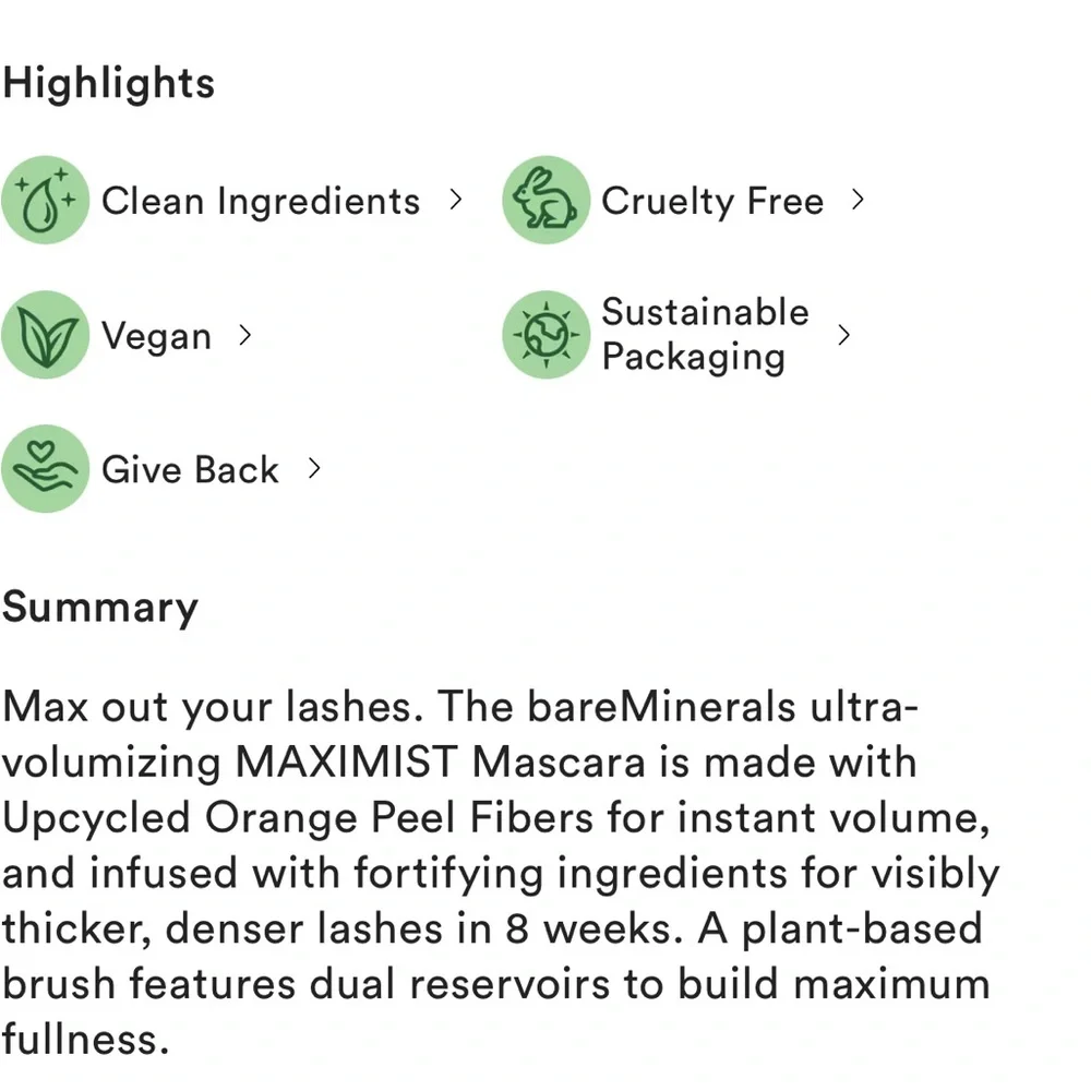 bareMinerals Maximist Volumizing Mascara - Black